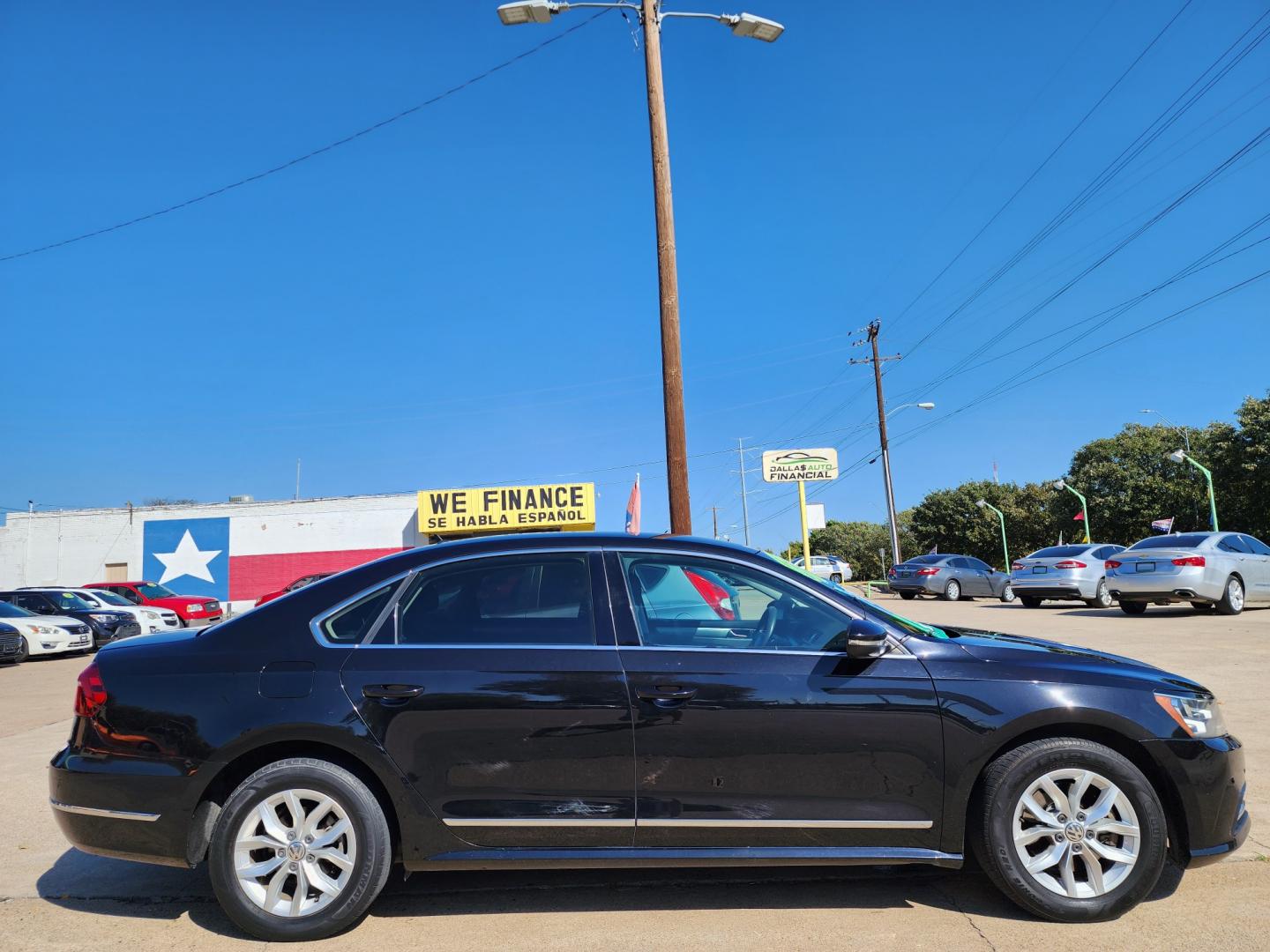 2017 BLACK /BLACK Volkswagen Passat S (1VWAT7A36HC) with an L4 engine, 6A transmission, located at 2660 S.Garland Avenue, Garland, TX, 75041, (469) 298-3118, 32.885551, -96.655602 - Welcome to DallasAutos4Less, one of the Premier BUY HERE PAY HERE Dealers in the North Dallas Area. We specialize in financing to people with NO CREDIT or BAD CREDIT. We need proof of income, proof of residence, and a ID. Come buy your new car from us today!! This is a very well cared for 2017 VW - Photo#2